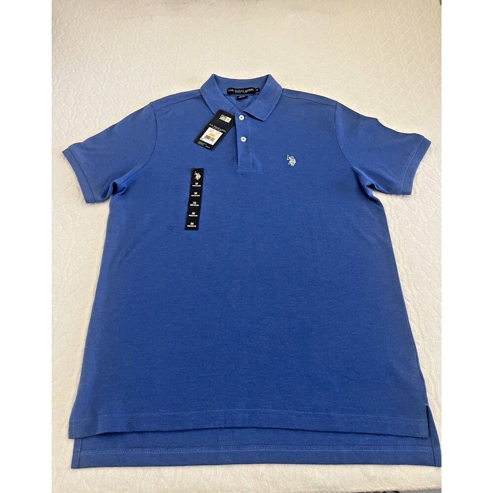 U.S. POLO ASSN. Sz M BLUE MEN'S SHIRT